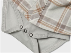 Lil Atelier mirage gray ternet bodyskjorte